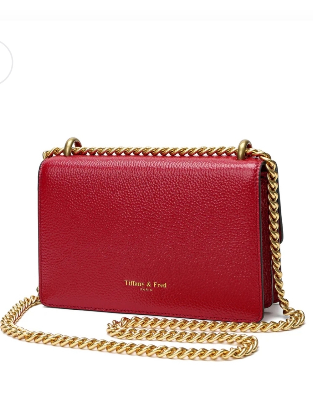 NWT Tiffany & Fred Purse Crystal Dragon Crossbody Shoulder Bag Red Leather - Picture 3 of 16